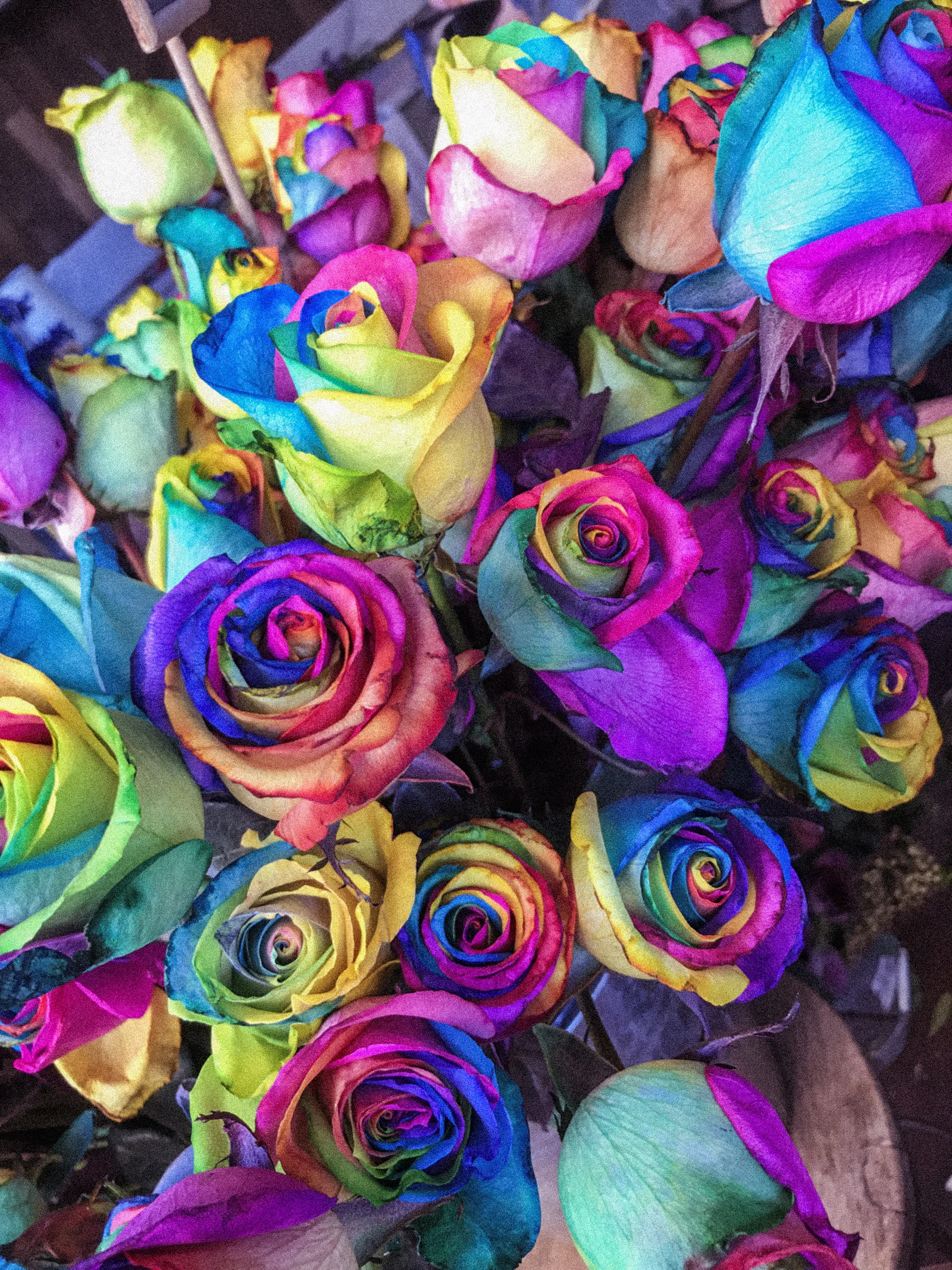 The Sunday Market — a wildflower style bouquet in mixed tones