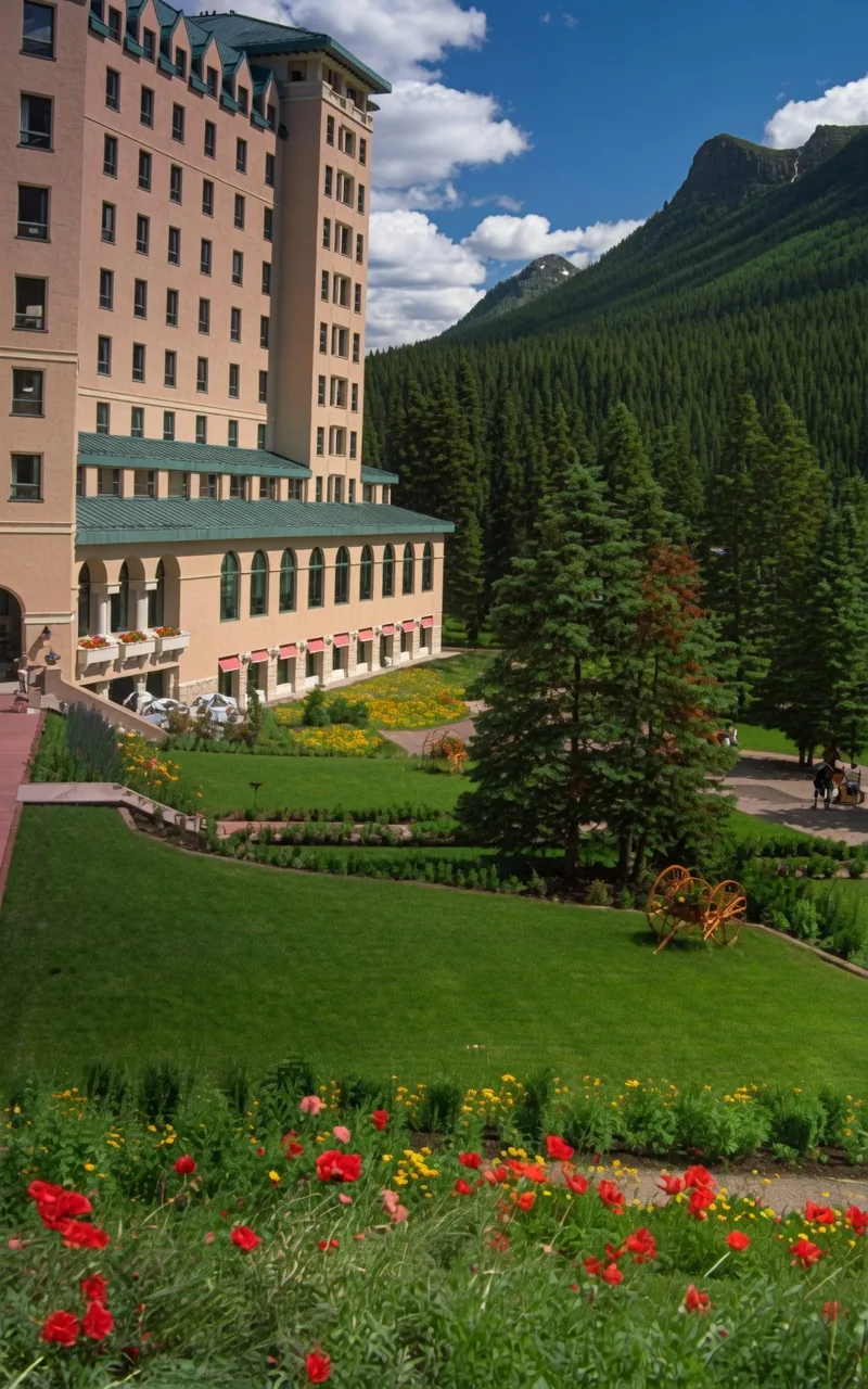 Mature commercial landscape in the Pacific Northwest