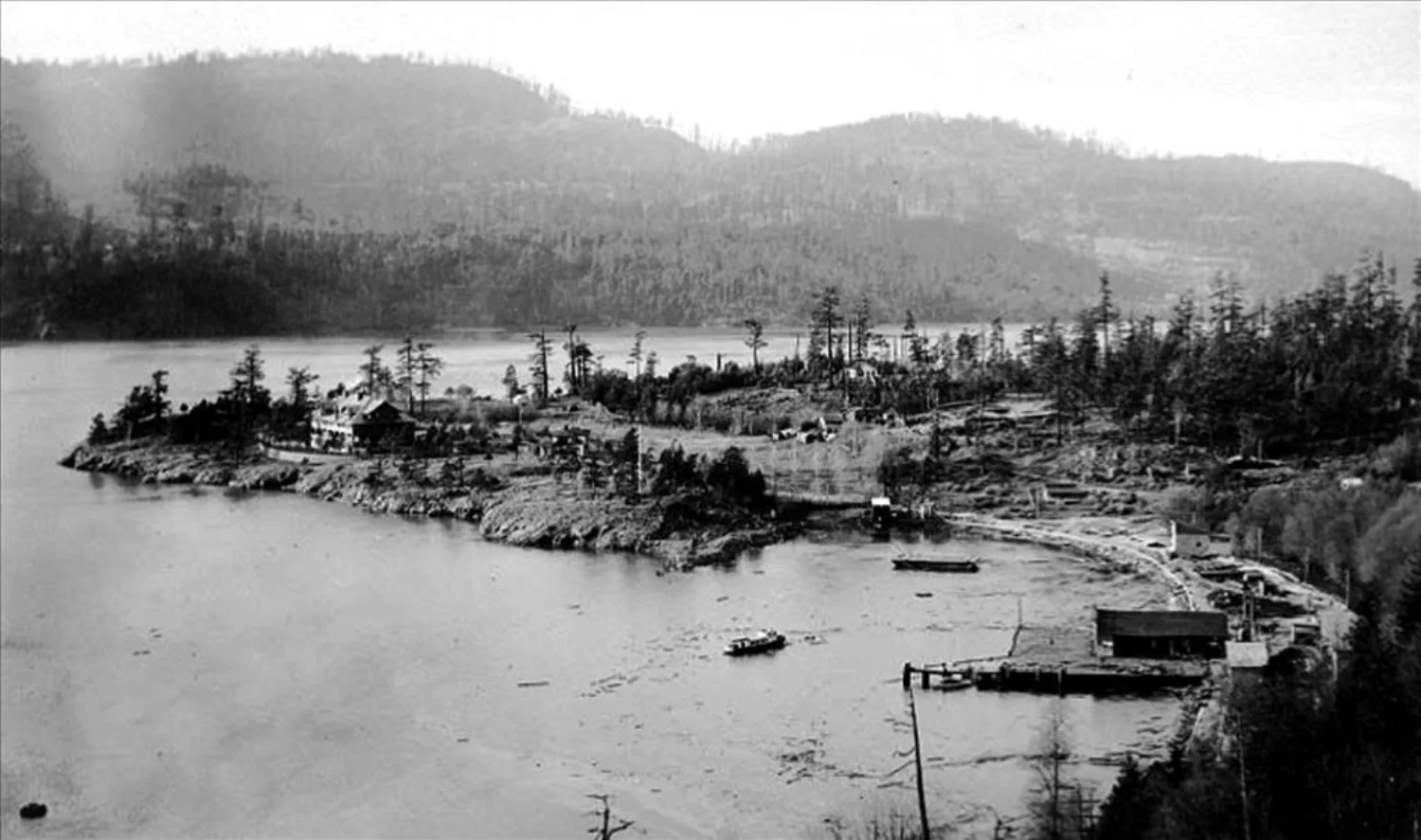 Historic photograph of Rosario Harbor