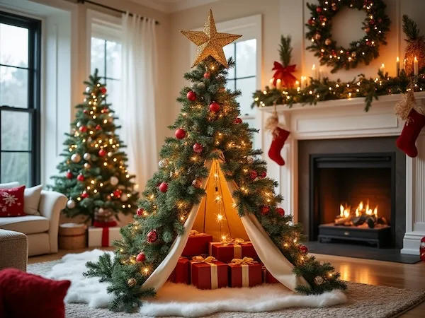 A finished Tree-pe Christmas decoration