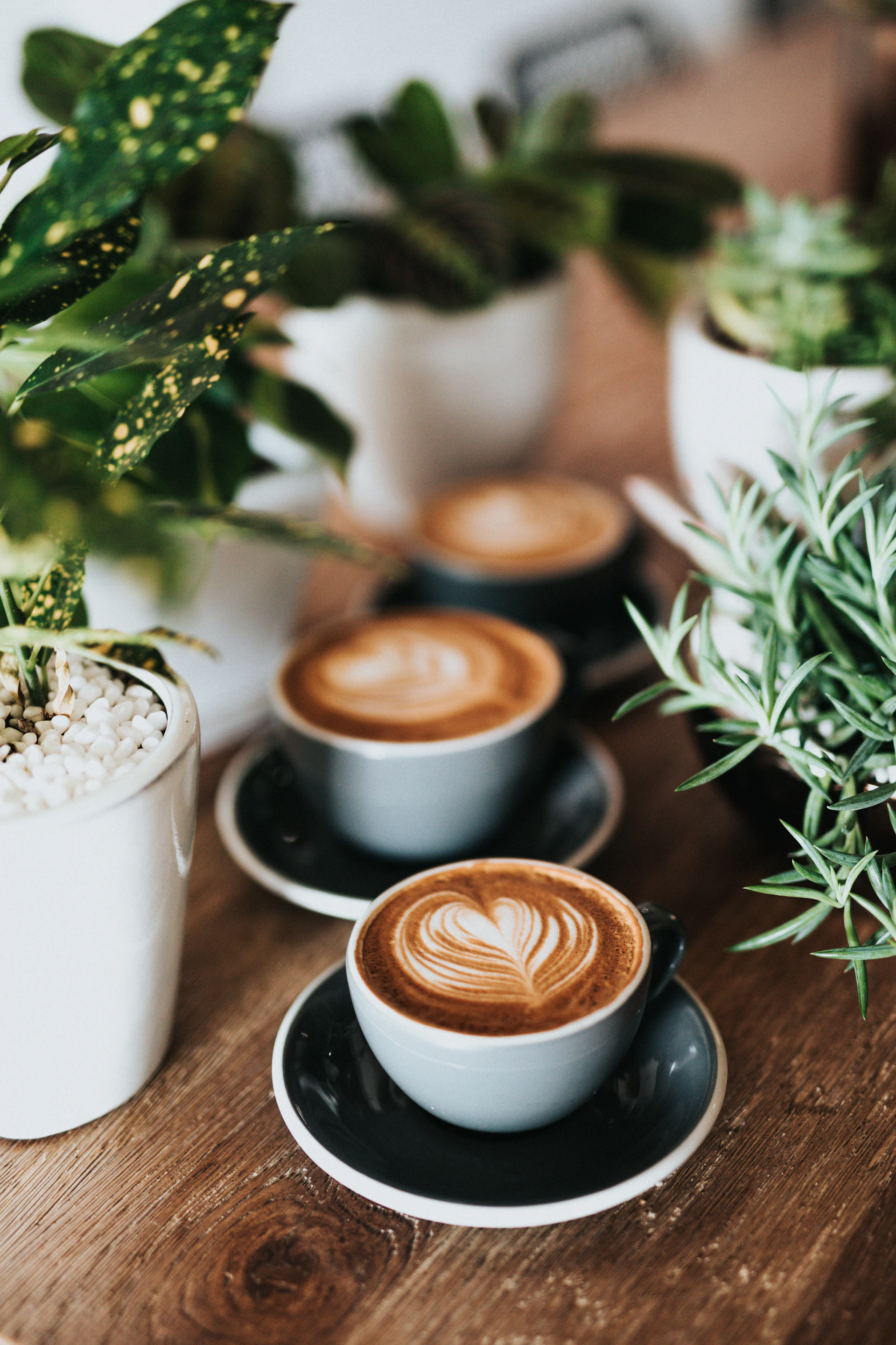 Latte and fresh pastry